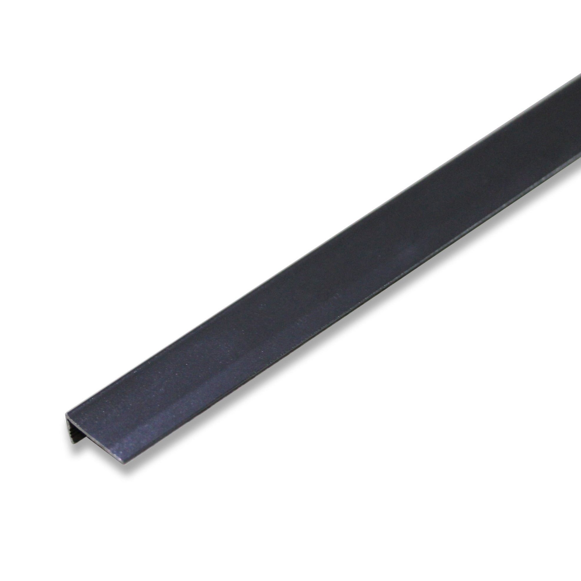 Grey Aluminium Ending Profile 2.7m x 20mm x 8mm SAC008
