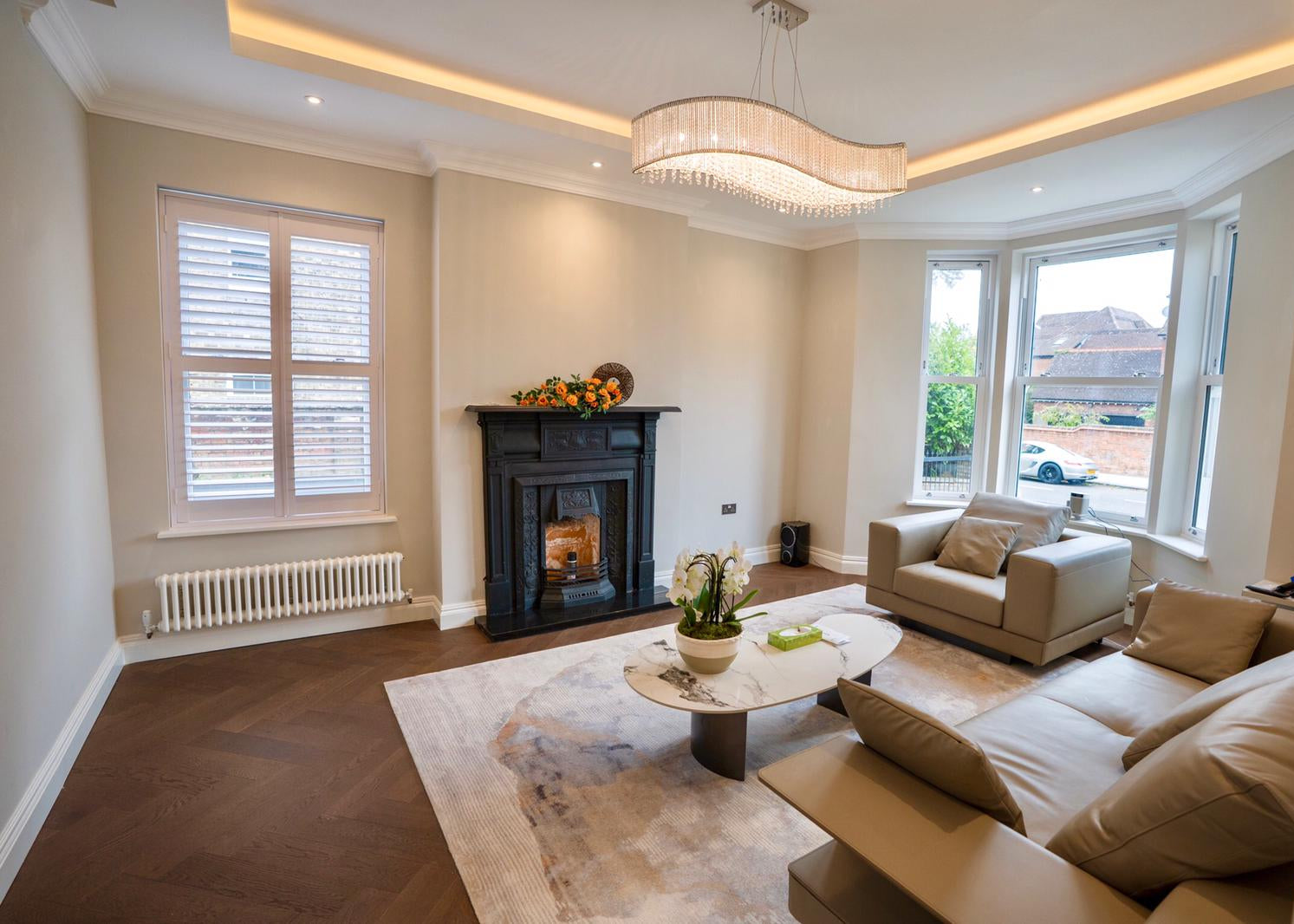 Coffee Oak Engineered Herringbone Flooring 600x125x14/3mm SHO1407