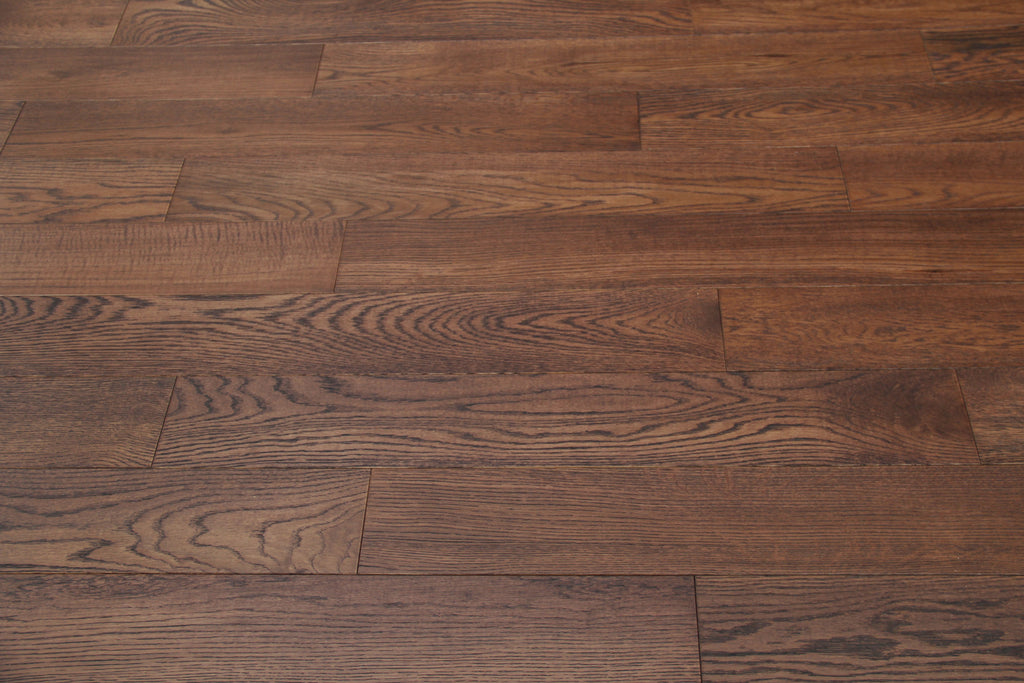 Dark Mahogany Stained Solid Oak Wood Flooring SMO1808