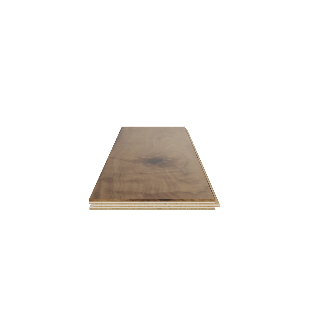 Luxury American Black Walnut Lacquered Engineered Hardwood Flooring SEW2053